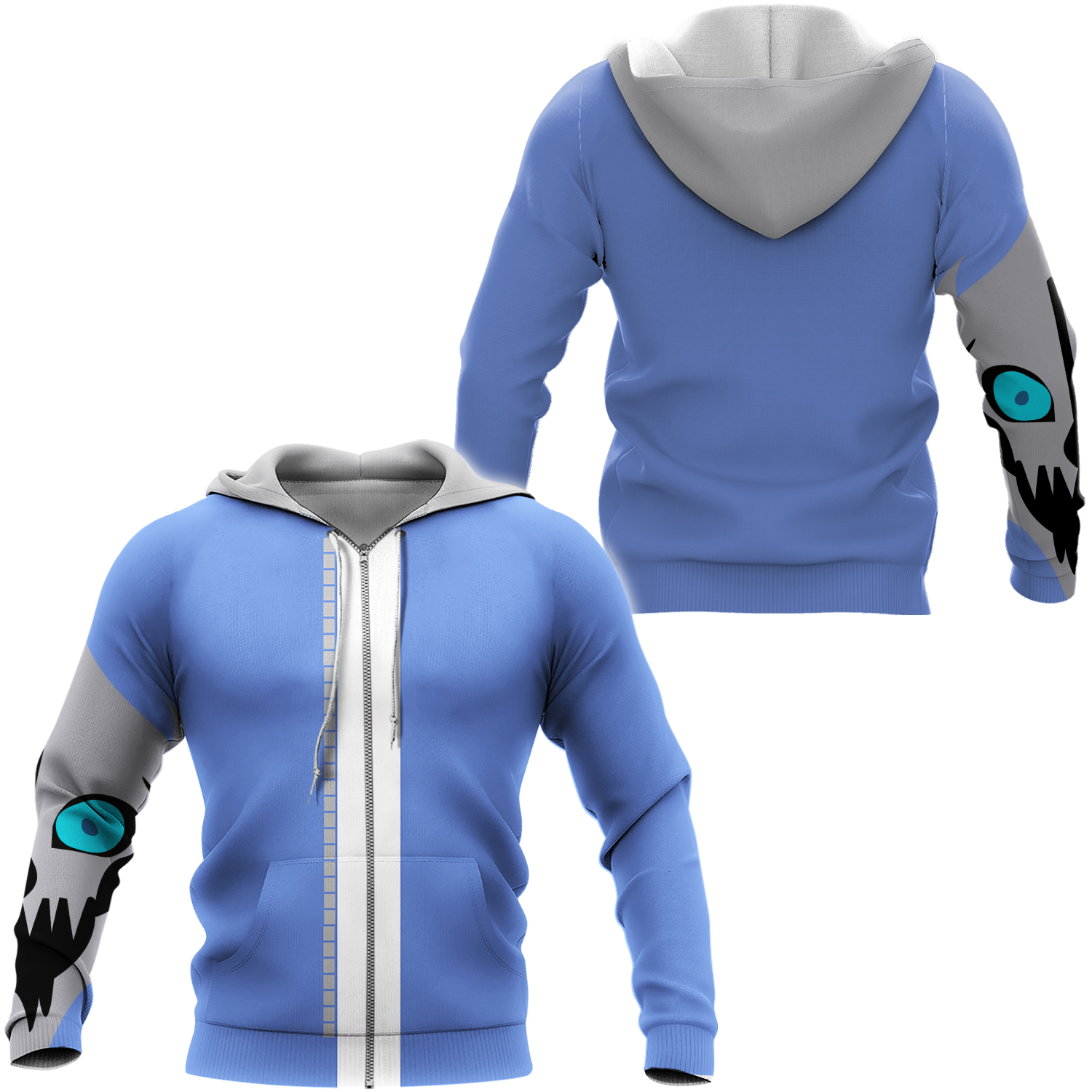 Game Undertale Sans Hoodie Cosplay Costume Hooded Zipper Sweatshirt