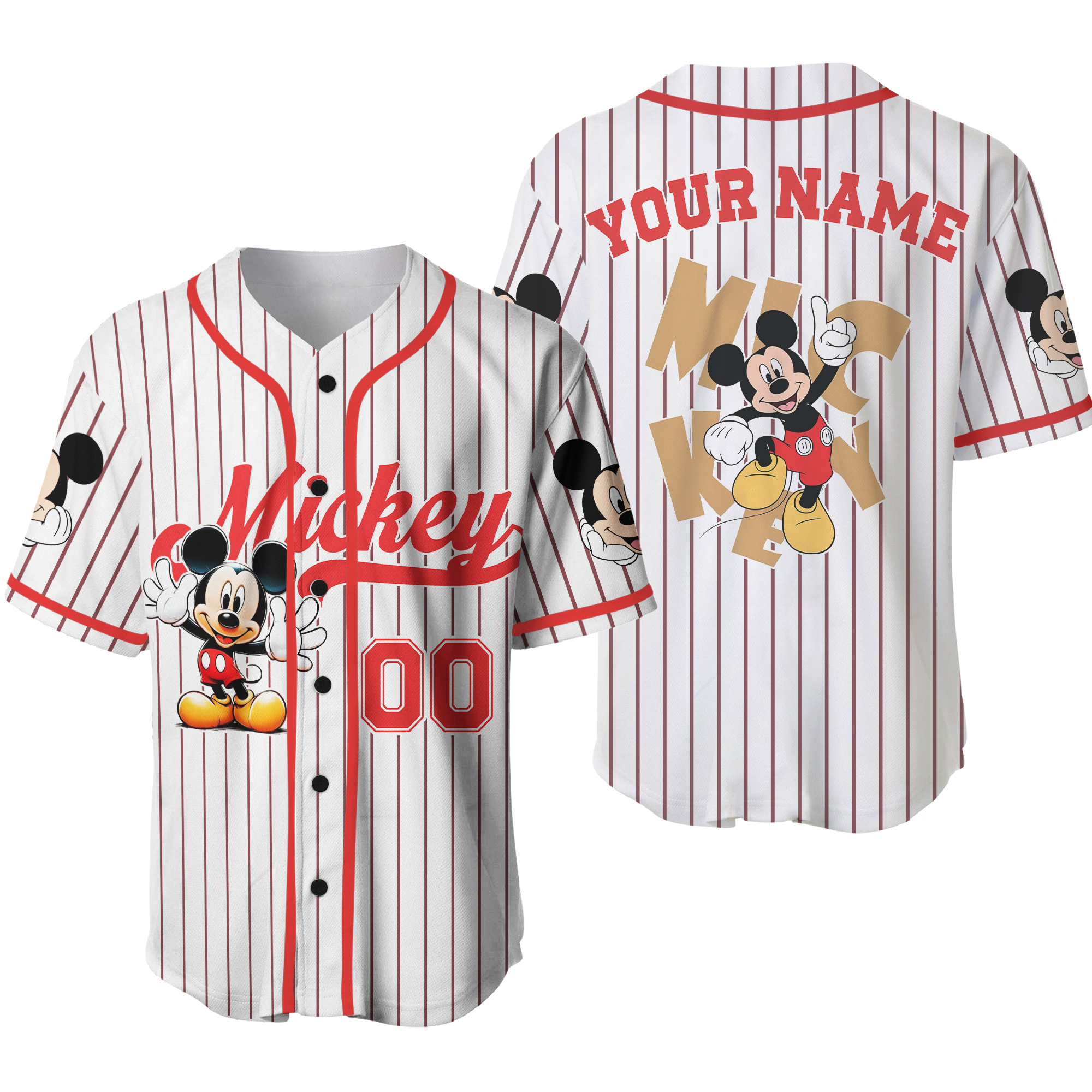 Personalized Mouse Baseball Jersey, Baseball Jersey For Kids Adult Unisex, Disneyyland Baseball Team