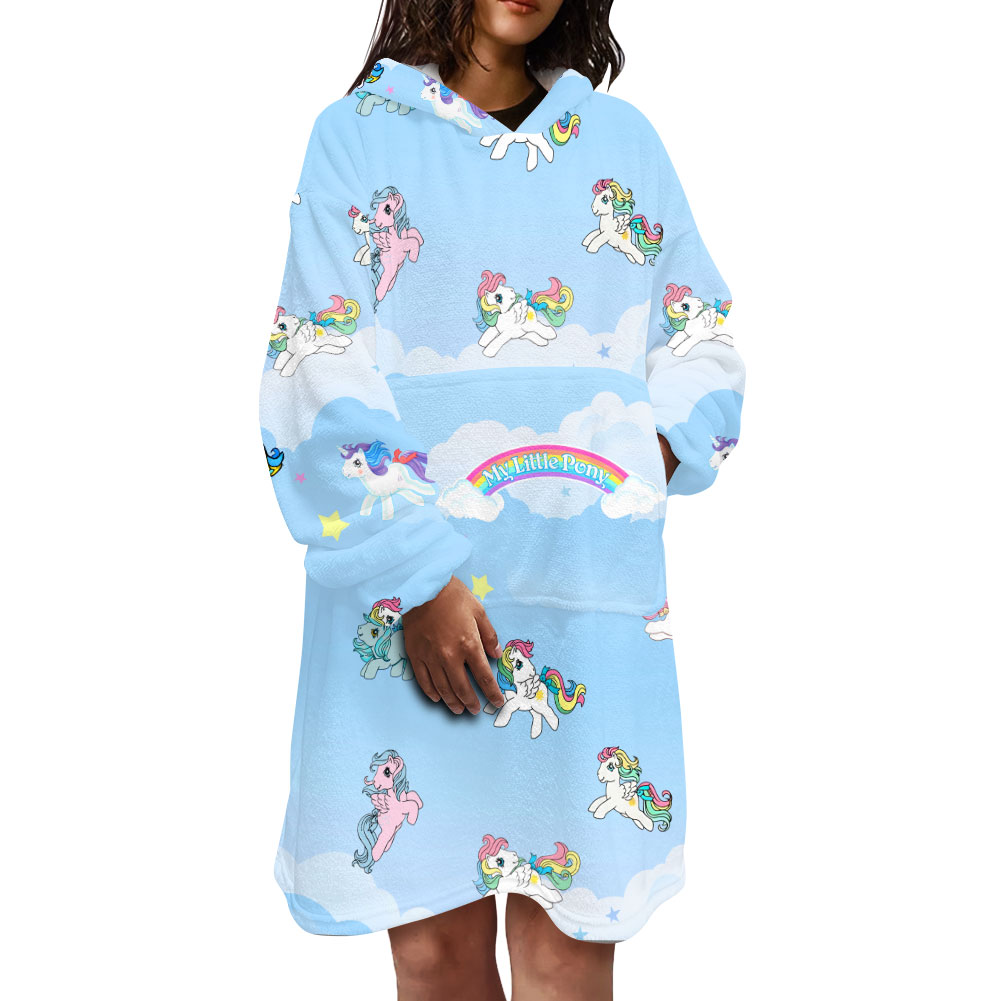 My Little Pony  Blanket Hoodie Sherpa Fleece One Size