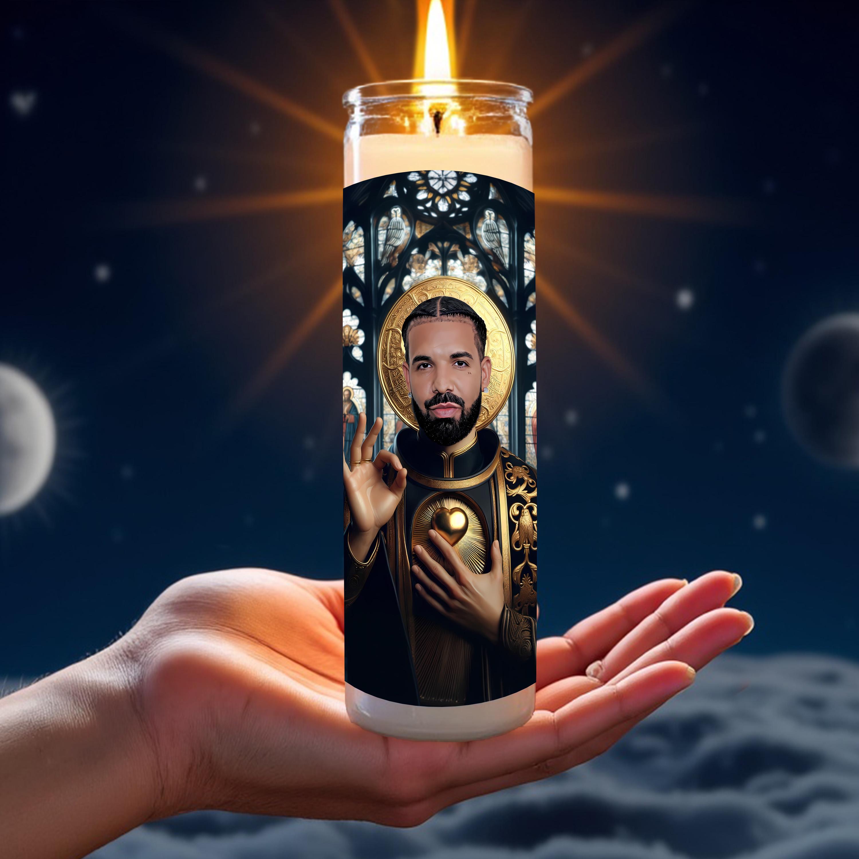 Drake Prayer Candle, Celebrity Saint Prayer Candle, Fan Gifts