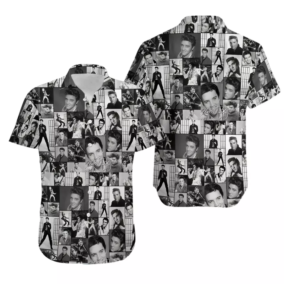 Elvis Presley Button Shirt, Elvis Presley Hawaii Shirt