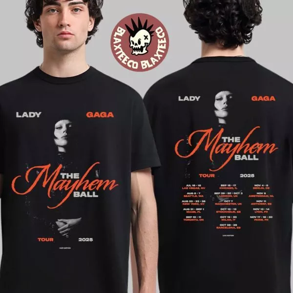 Ld Ga The Mayhem Ball Tour 2025 Tour Dates Two Sides Unisex T-shirt