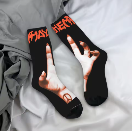Men Women Ld Ga Mayhem 2025 Album Socks, Gift Idea
