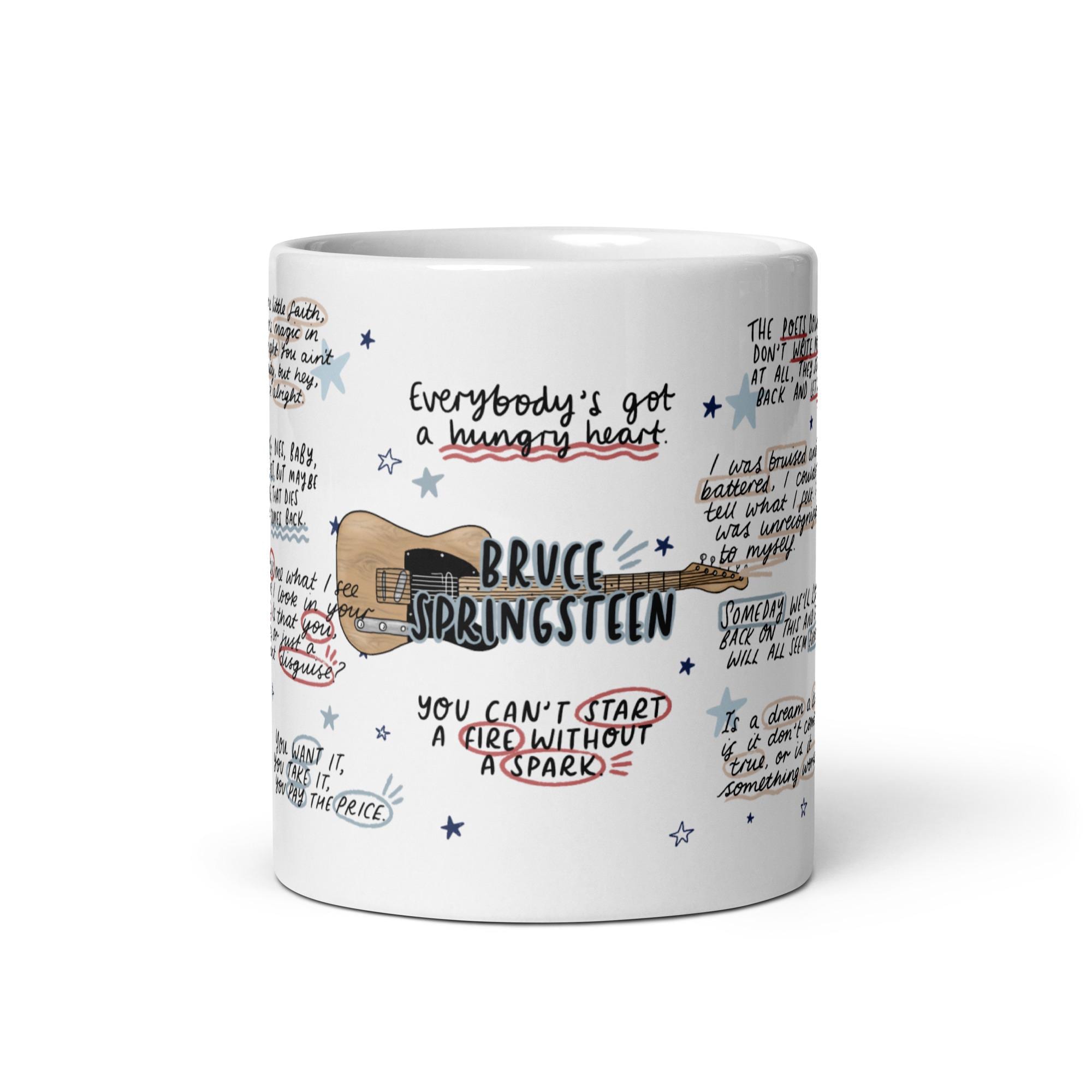 Bruce Springsteen Handwritten Lyrics Mug