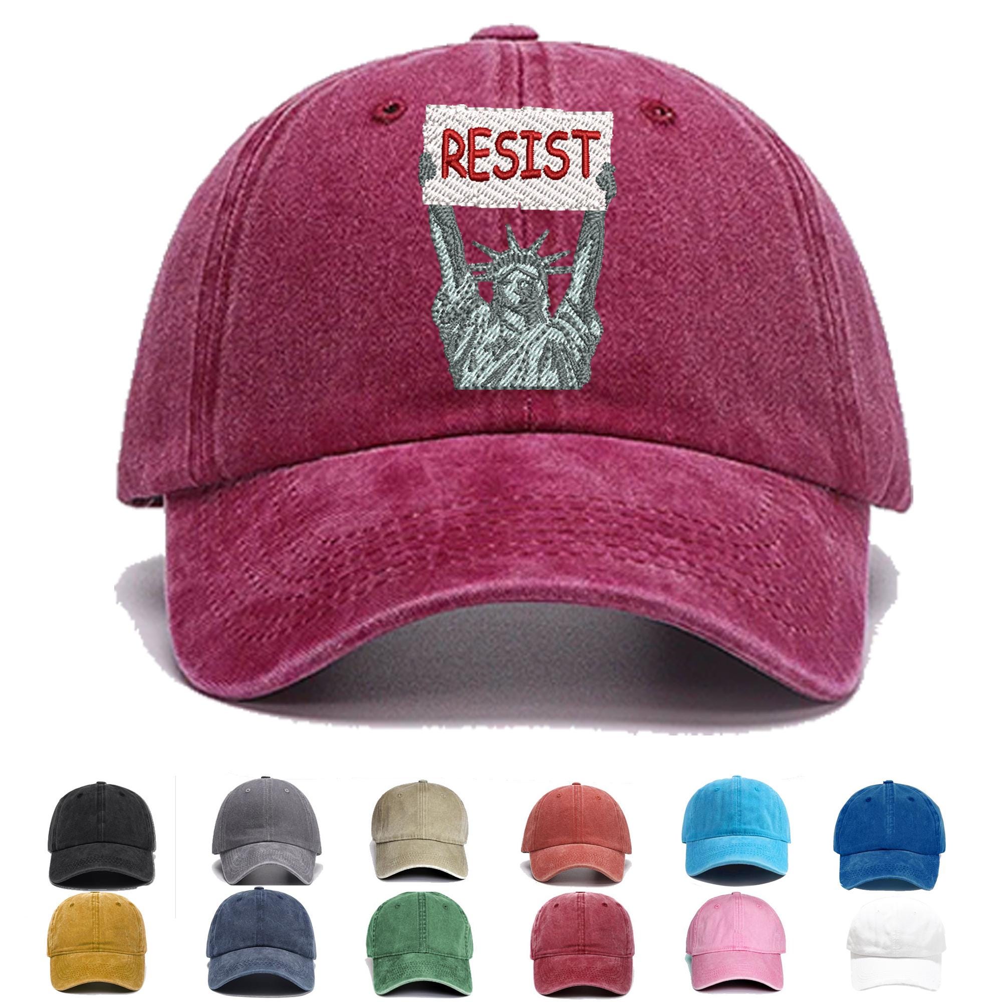 Statue Of Liberty Resist Embroidered Hats