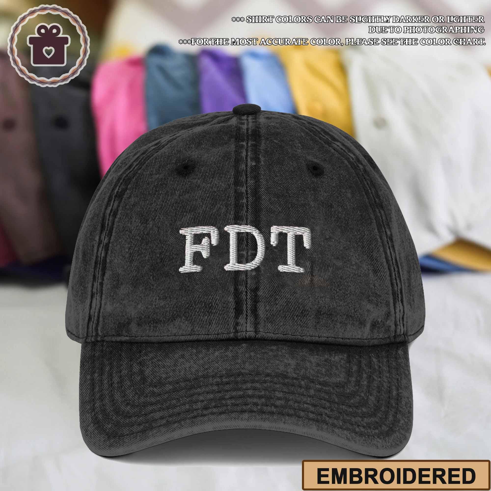 Fdt Embroidered Hat Women Gift, Foxtrot Delta Tango Hat