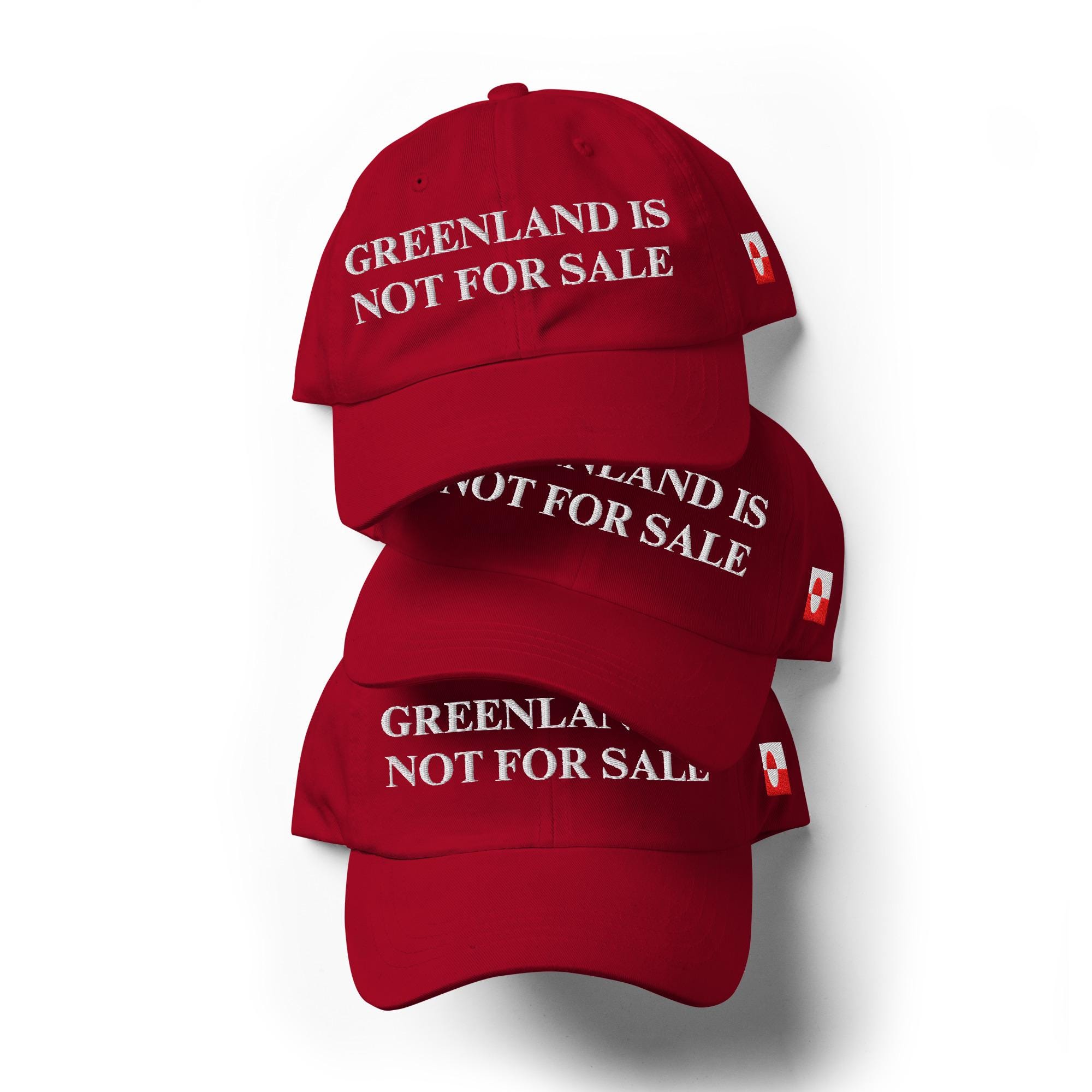Greenland Is Not For Sale Embroidered Hat For Men