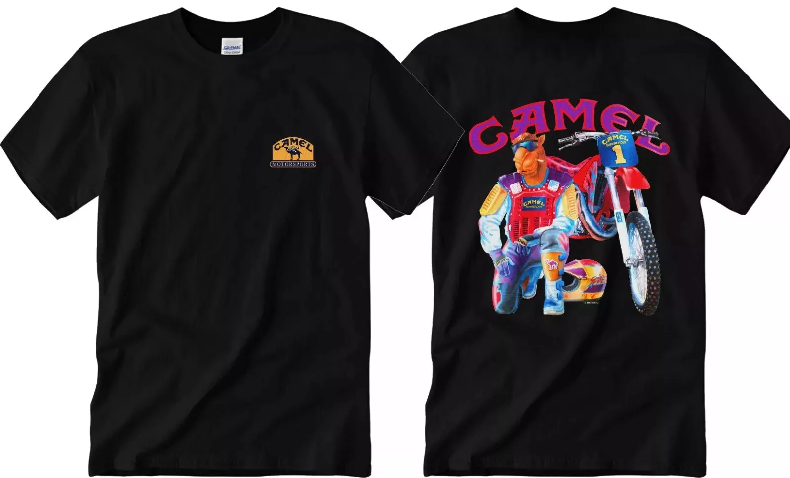 Nos Vintage 1993 Camel Supercross T-shirt