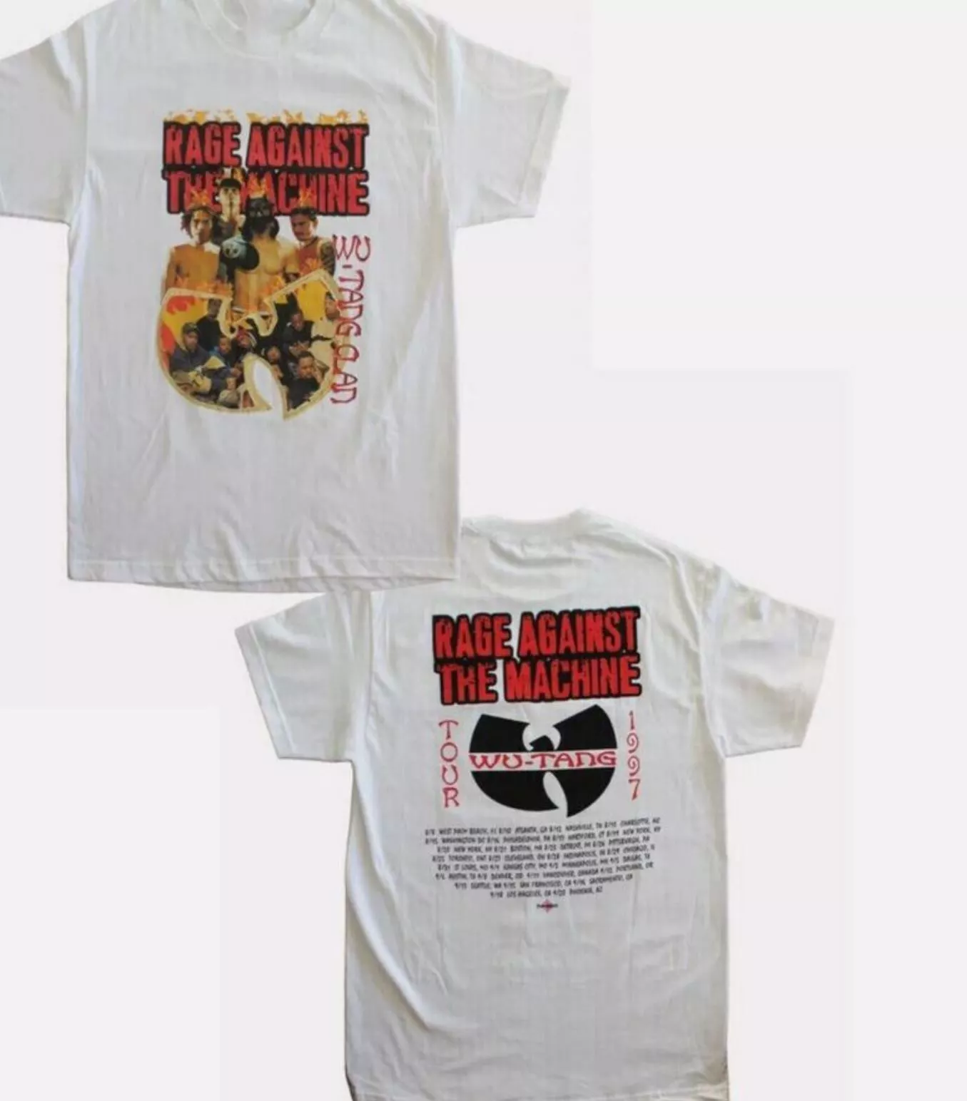 Vtg 1997 Tang Tour Rage Against Shirt