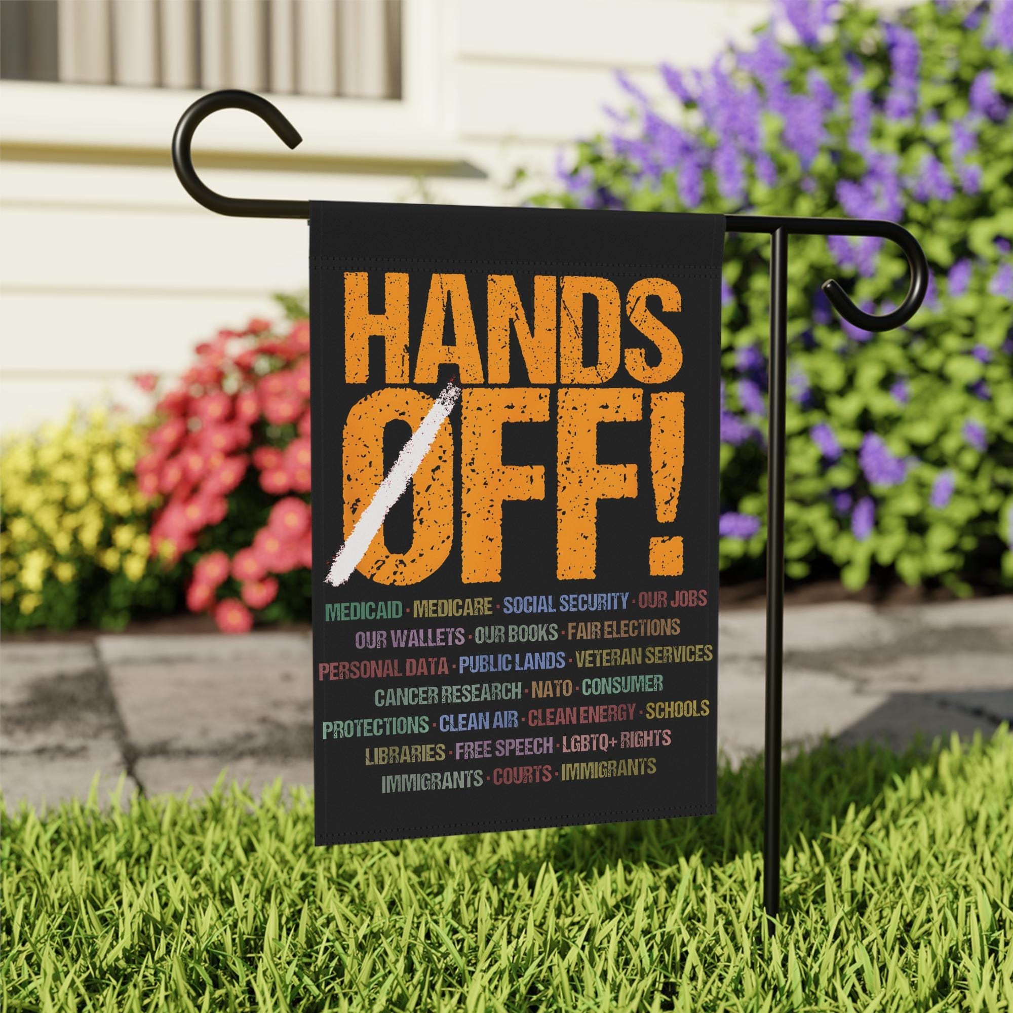 Hands Off Garden Flag ,anti Oligarchy