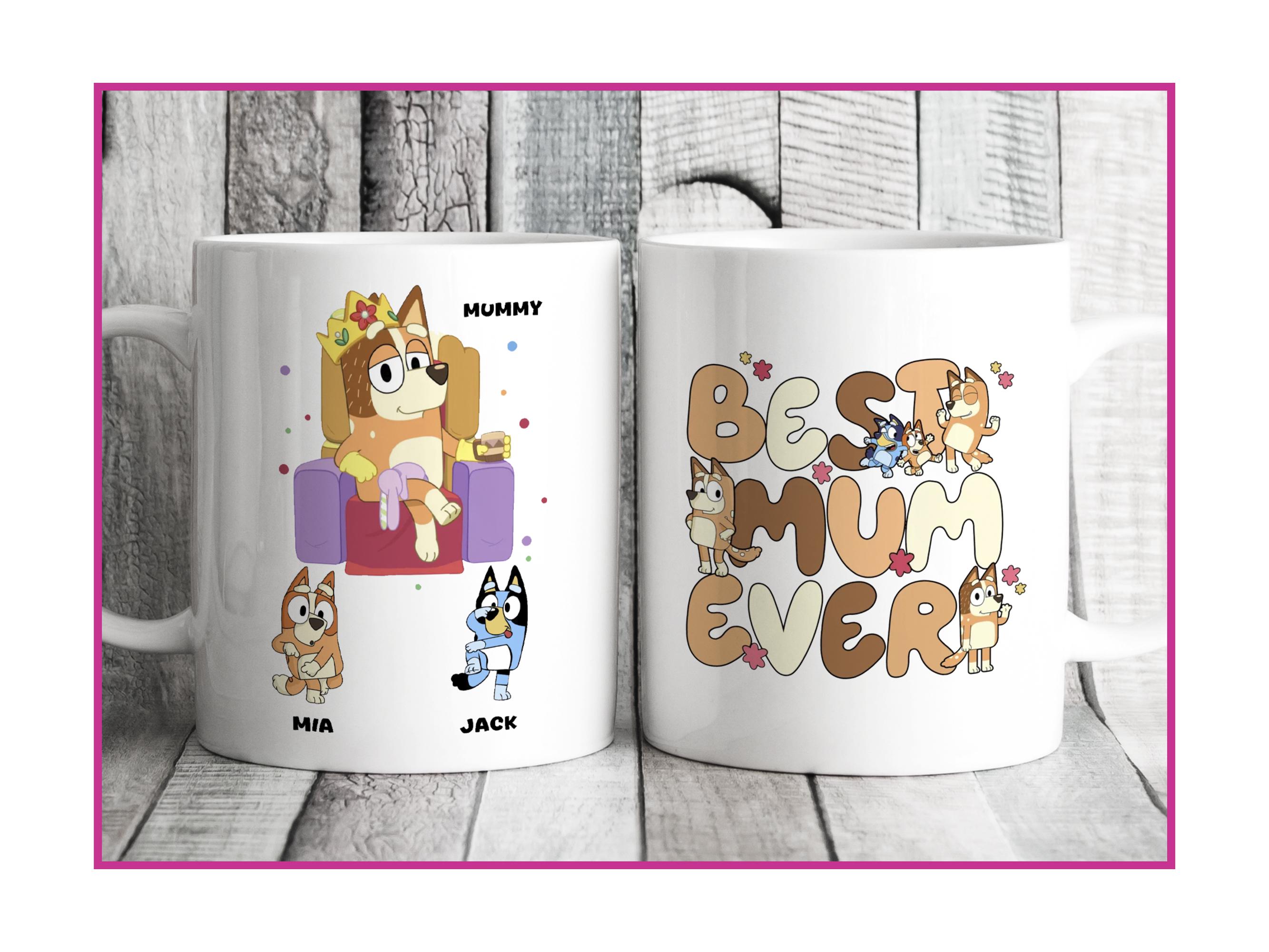 Personalized Mug - Best Mum Ever - Blueydad Family - Mother's Day Gift 2025 - Personalized Mug