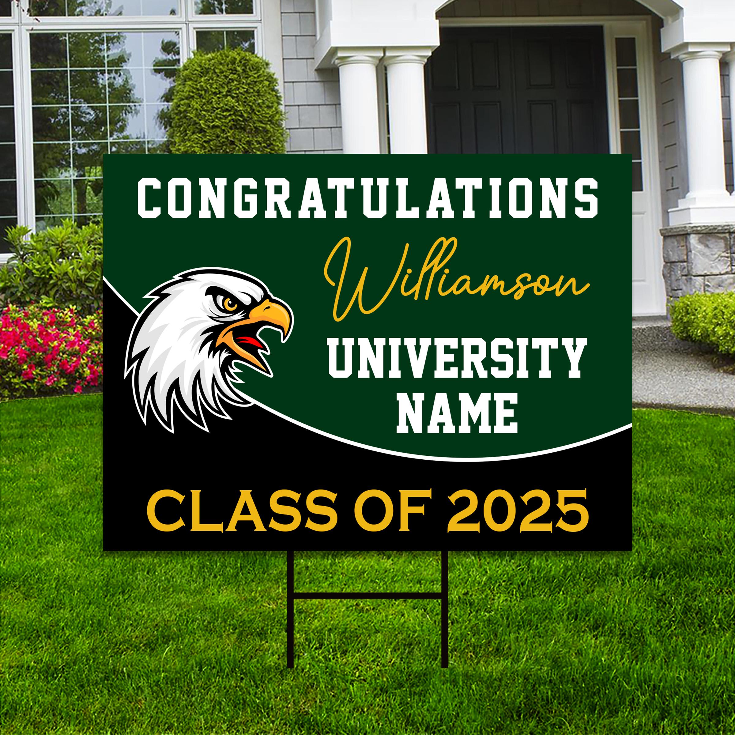 Personalized Graduation College Yard Sign 2025, College Bound Sign, Class Of 2025