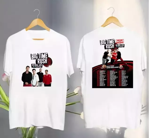 Big Time Rush In Real Life Worldwide Tour 2025 Shirt
