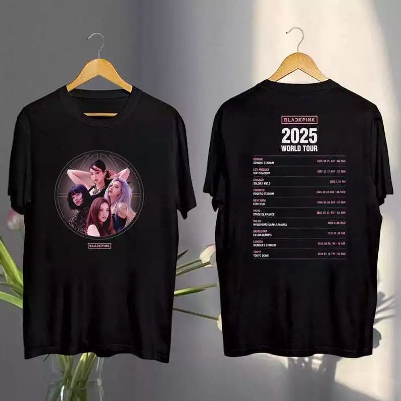 Black Pink 2025 Concert World Tour 2025 Shirt, Kpop Black Pink Merch
