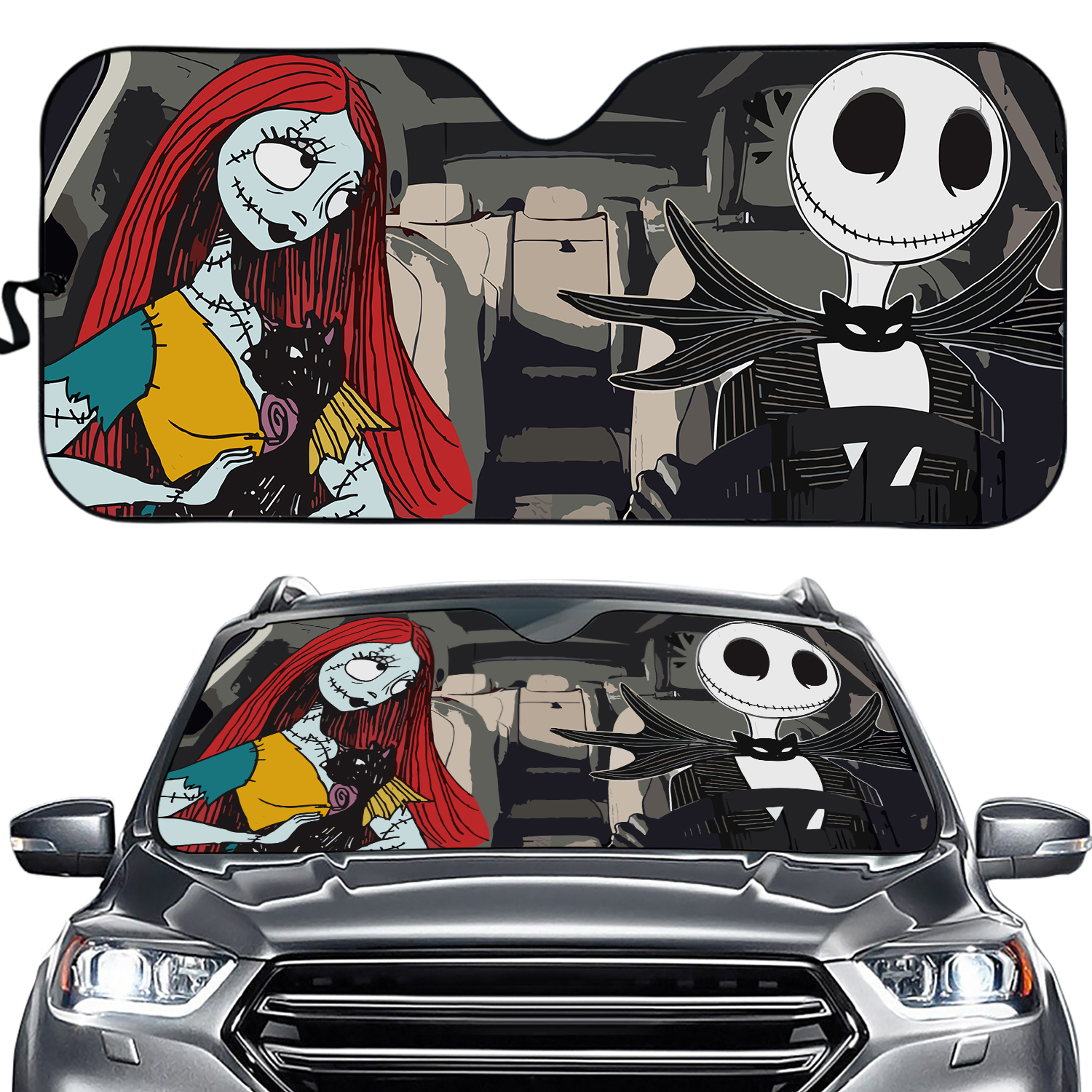 Nightmare Before Christmas Car Sun Shade