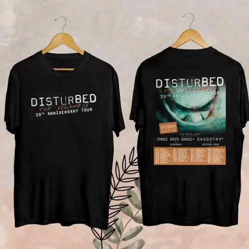 Disturbed The Sickness 25th Anniversary Tour Date 2025 T-shirt