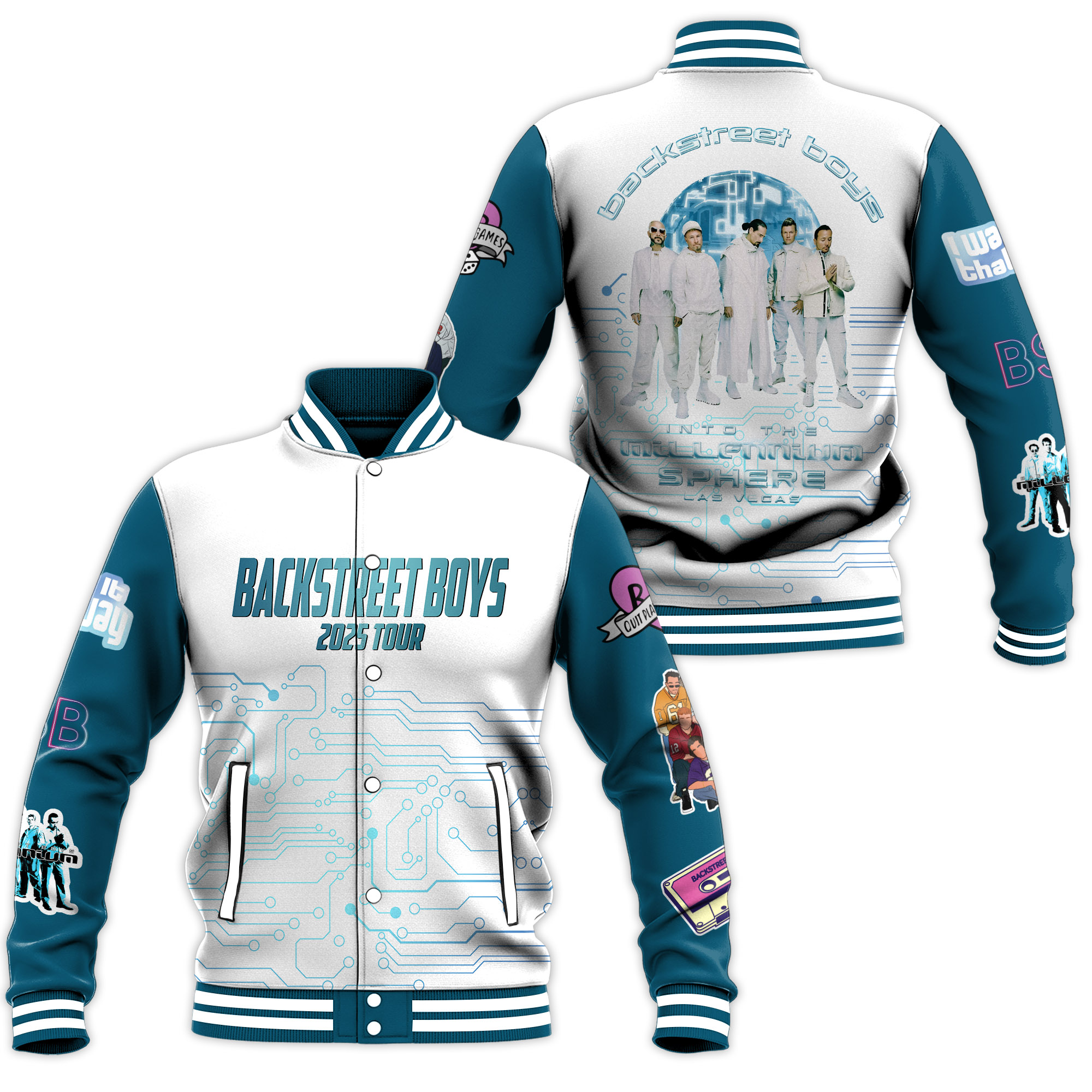 Backstreet Boys Band Baseball Jacket