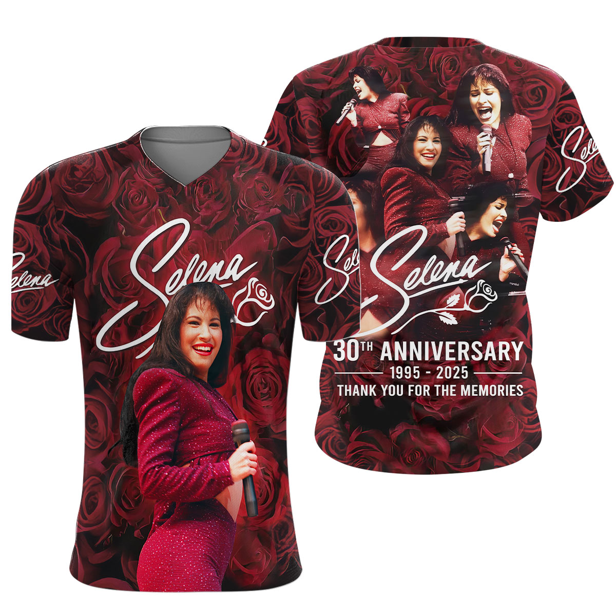 Selena 30th Anniversary 1995-2025 Thank You 3d T-shirt