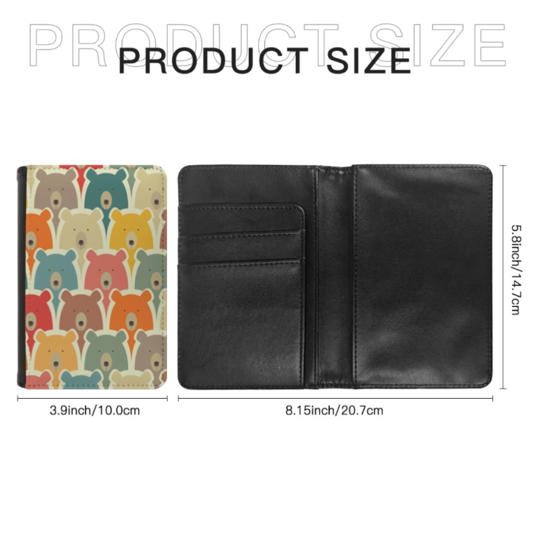 Bear Faces Passport Cover - Gift For Traveller