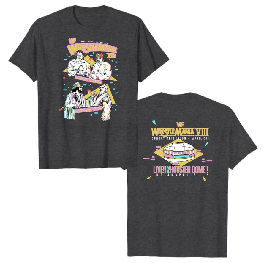 Vintage 1992 Wwf Wrestlemania Viii 8 T-shirt