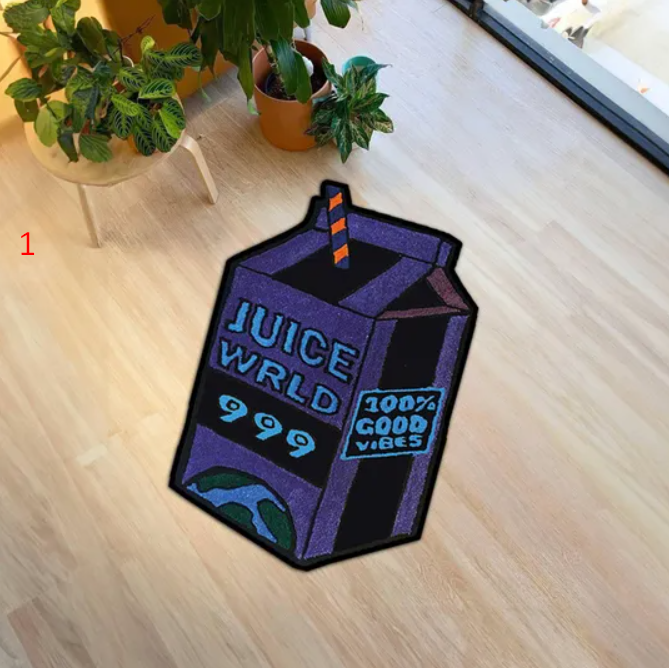 Juice World 999 Rug, Classic Car Rug,car Rug,car Pattern Rug, Retro Rug, Shaped Rug