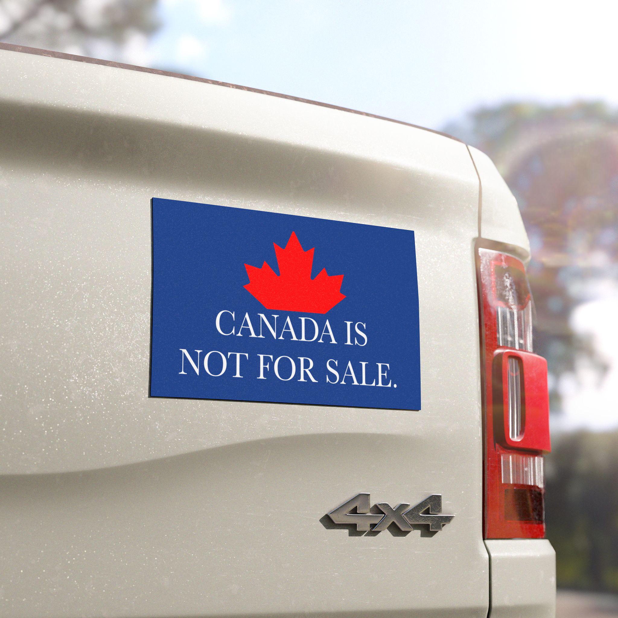 Canada Is Not For Sale Car Magnet, Patriotic Vehicle Decor