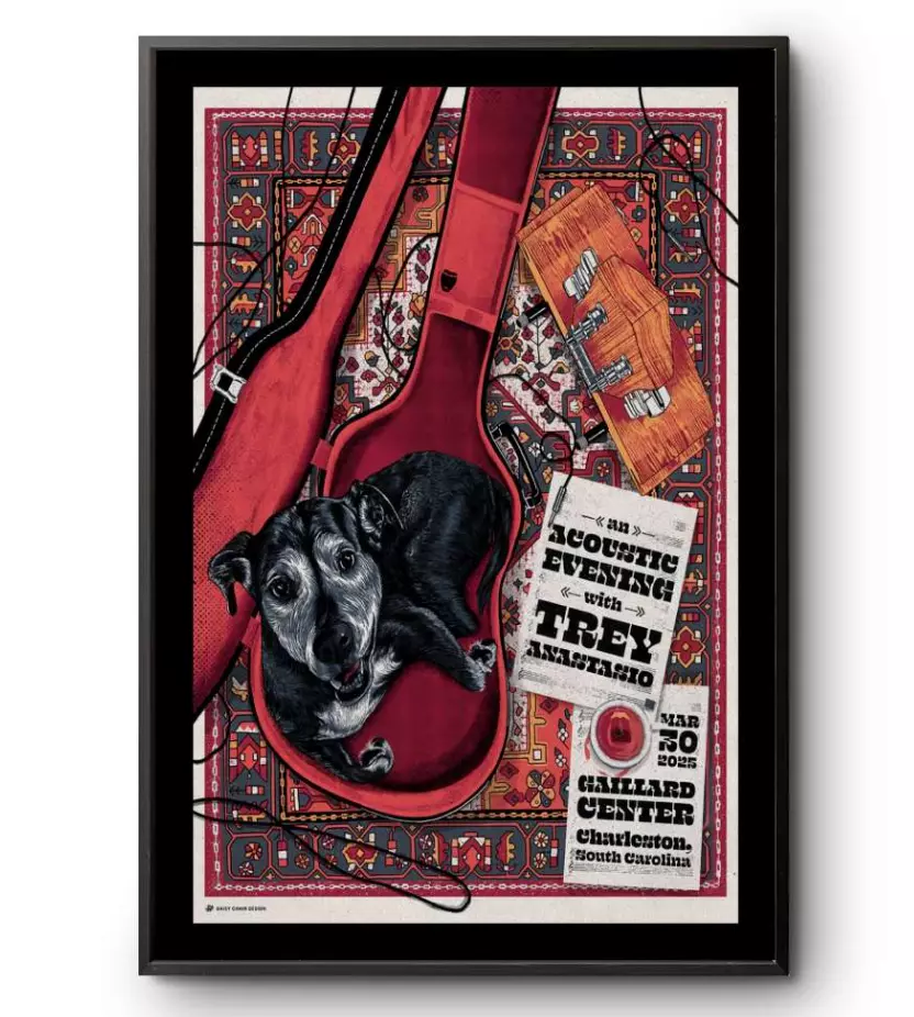 Trey Anastasio In Charleston, Sc On Mar 30 2025 Tour Poster