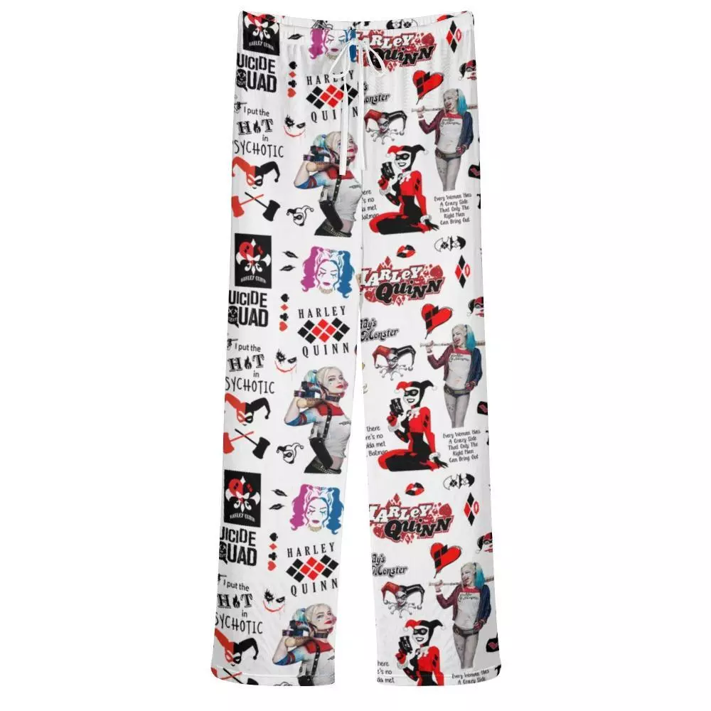 Harley Quinn Pajama Pants Dc Villain Sleepwear Stylish Comfy Lounge Pants