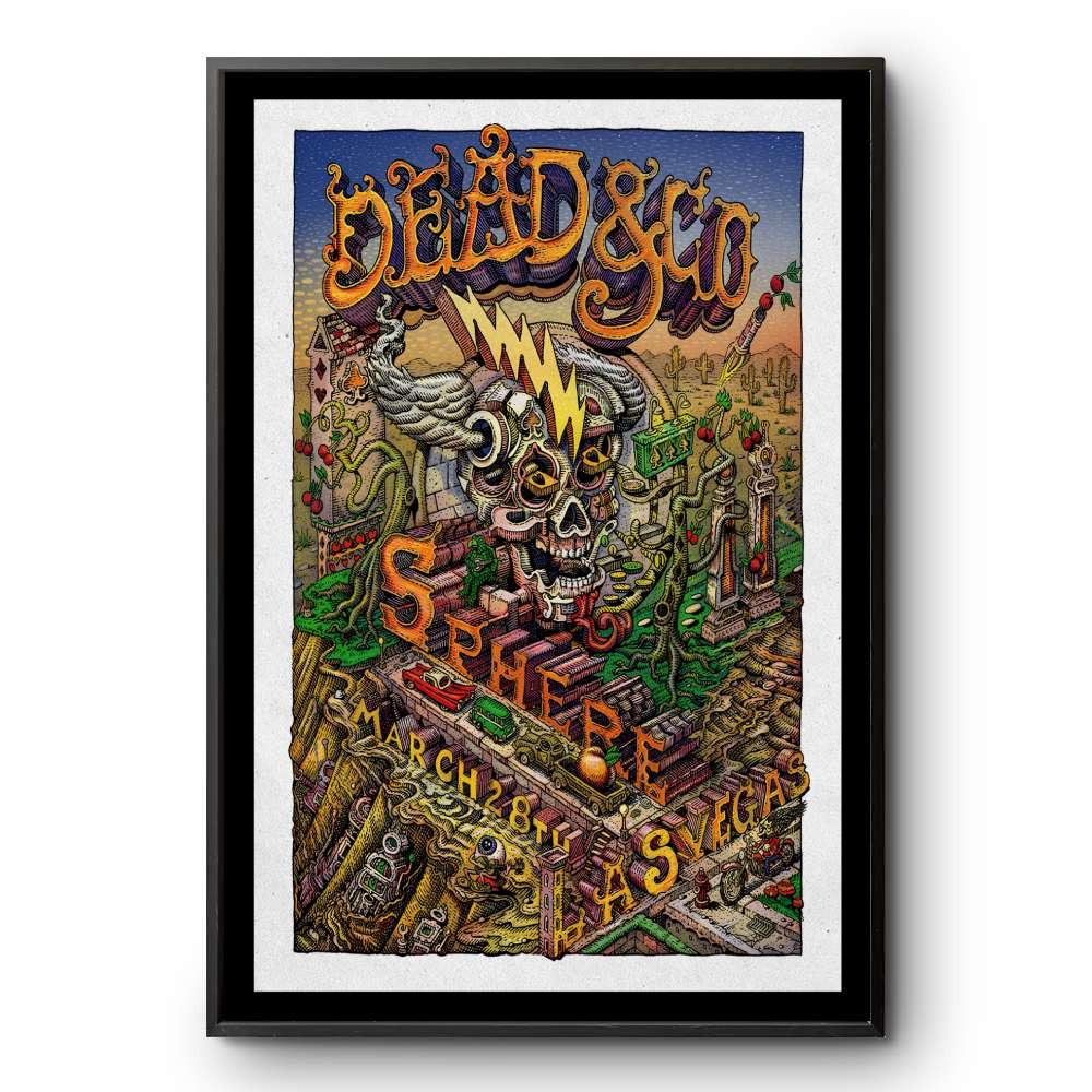 Dead & Company Sphere Las Vegas, Nv Mar 28 2025 Tour Poster