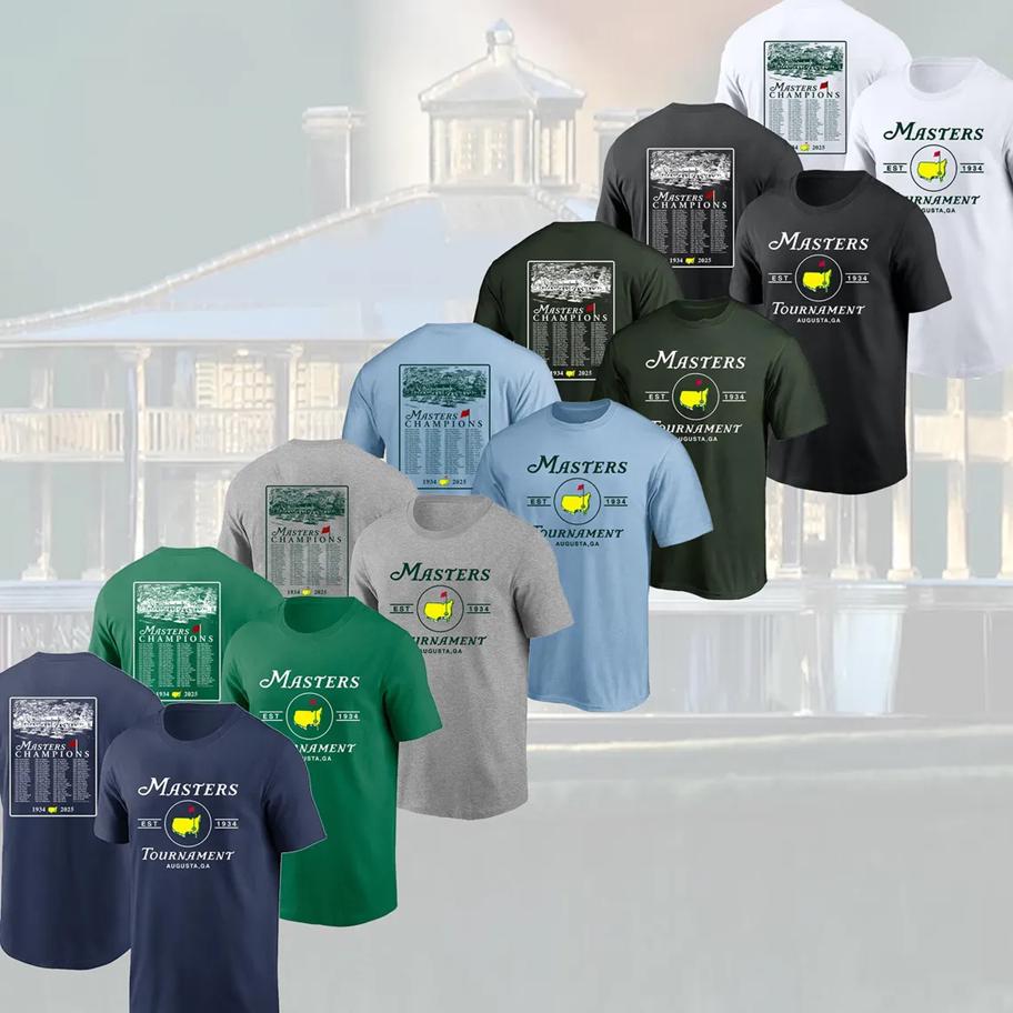 The Masters Golf T-shirt, 2025 Augusta Masters T-shirt, 2025 The Masters Golf Tournament
