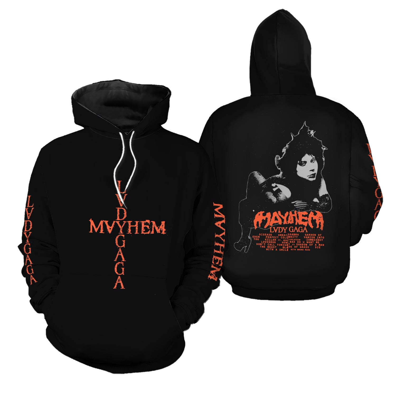 2025 Mayhem Lady-gaga 3d Hoodie, Concert Merch, Fan Gifts