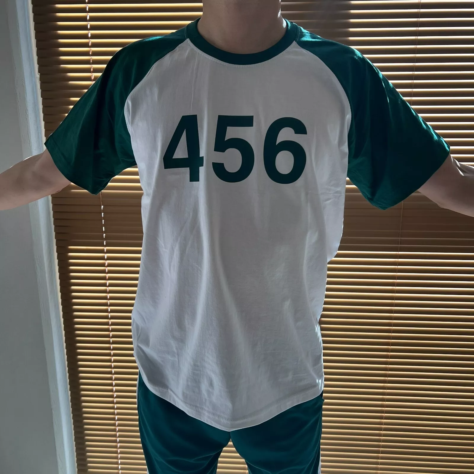 Squid Cosplay Green T-shirt  Number Selection Available