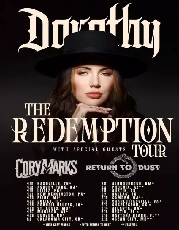 Dorothy Announces April May 2025 U.s. Tour Poster