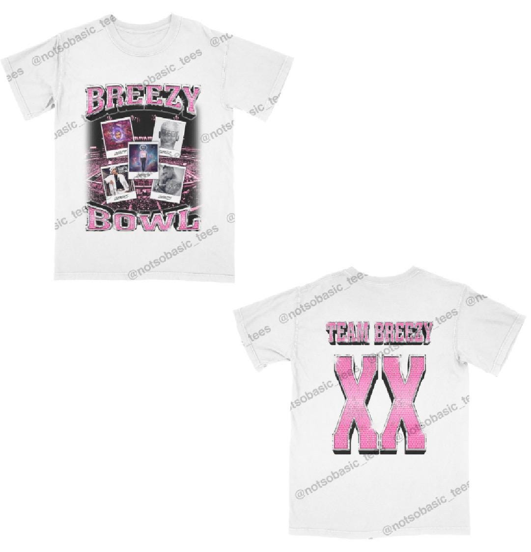 Chris Brown 2025 Tour T Shirt, Chris Brown Breezy Bowl Xx Tour 2025 Tee