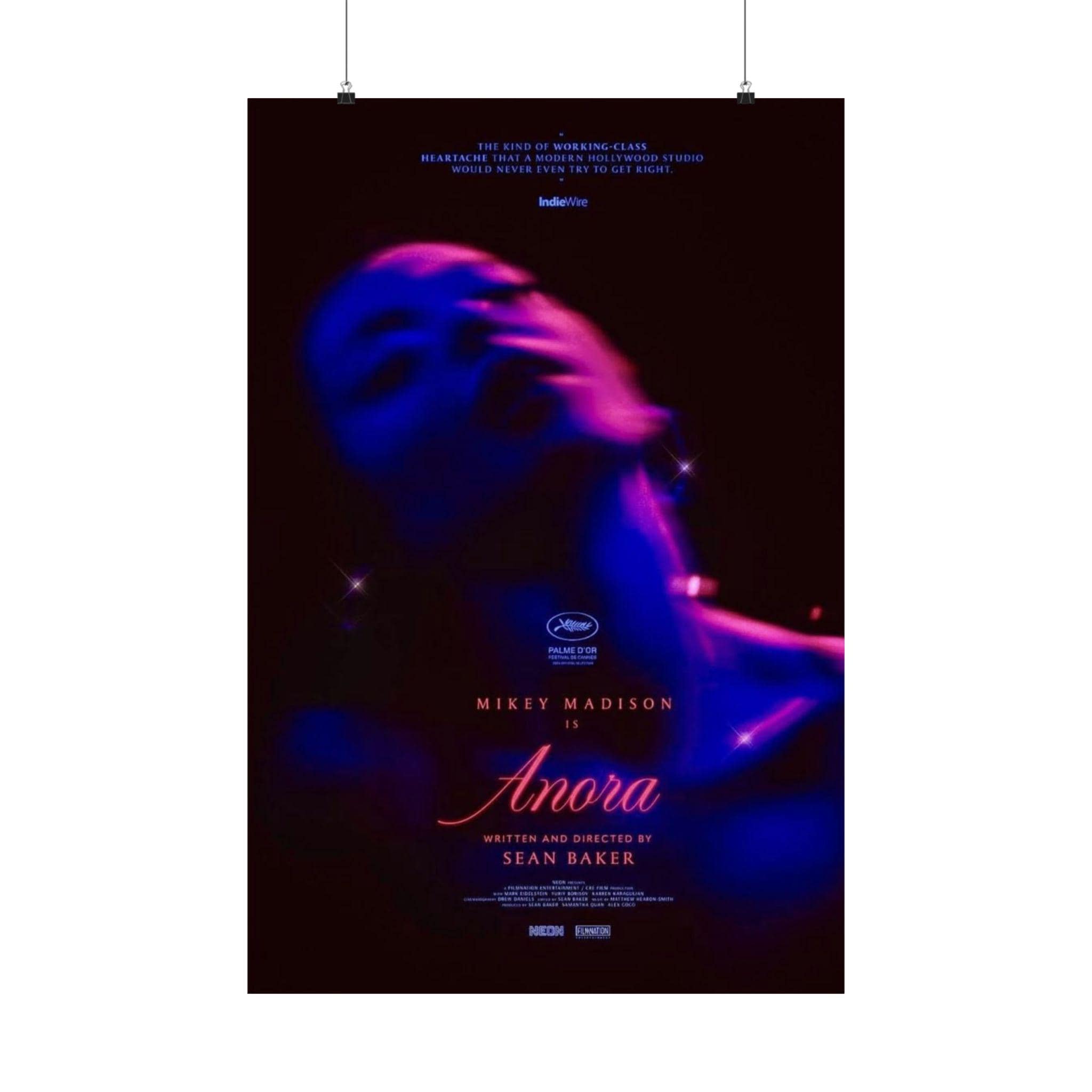 Anora Movie Poster| Mikey Madison, Oscar Winner, Artistic Home Decor