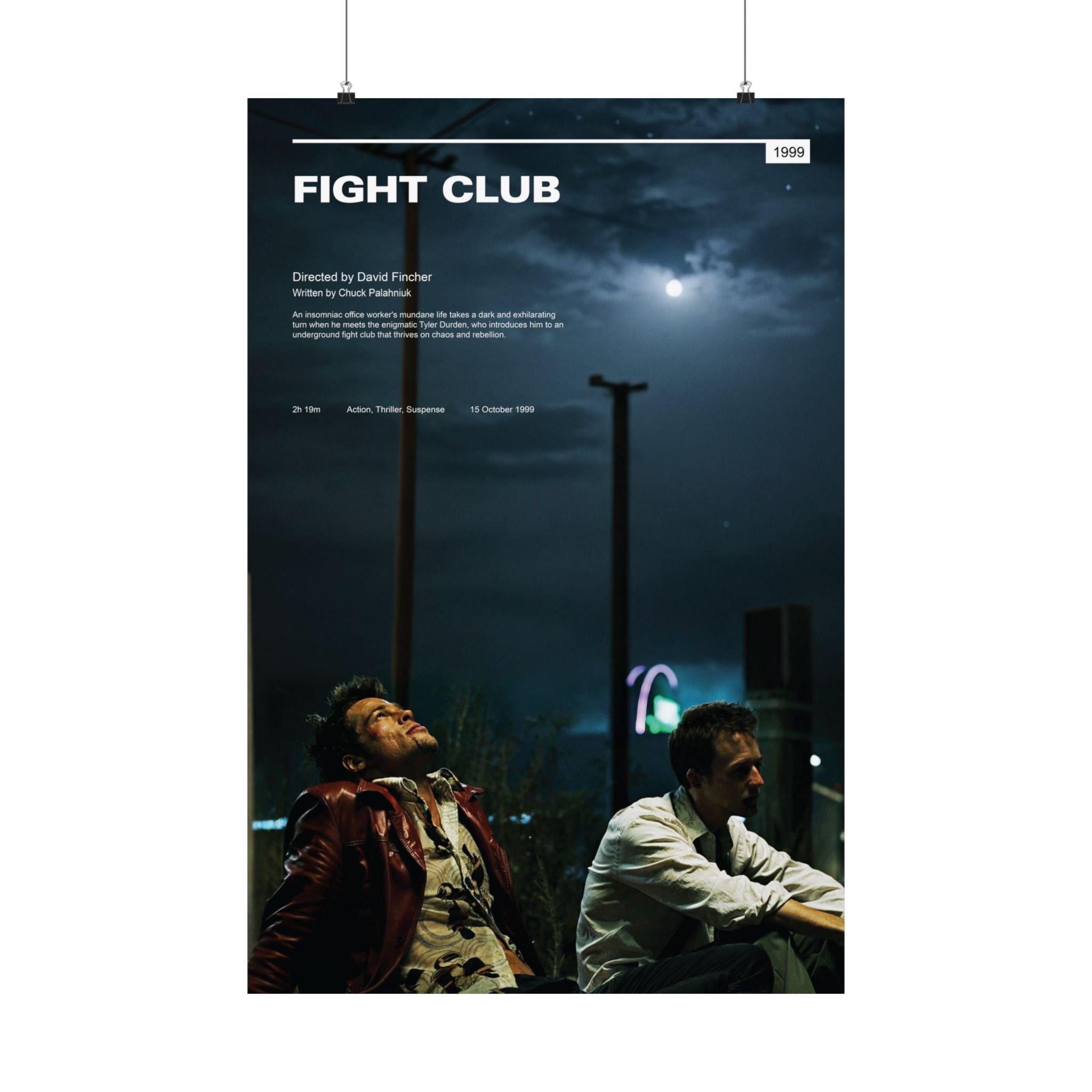 Fight Club Cinematic Movie Poster
