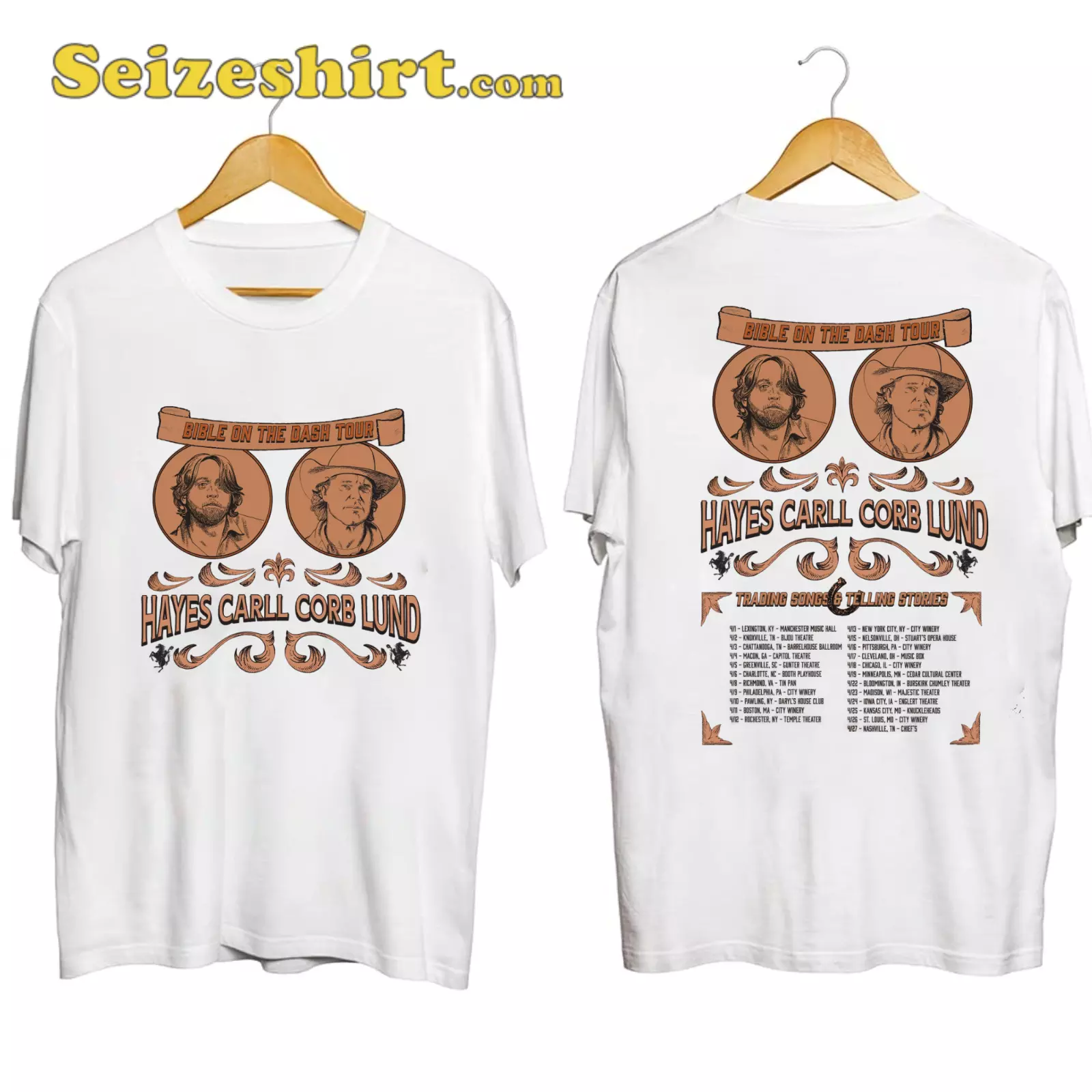 Corb Lund And Hayes Carll Tour 2025 T-shirt