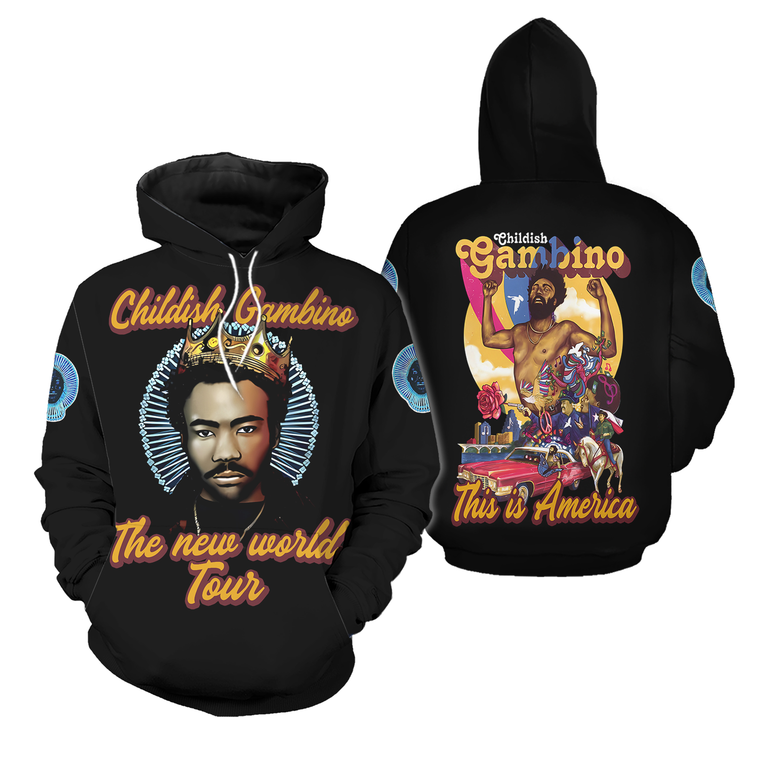 Childish Gambino The New World Tour 3d Hoodie