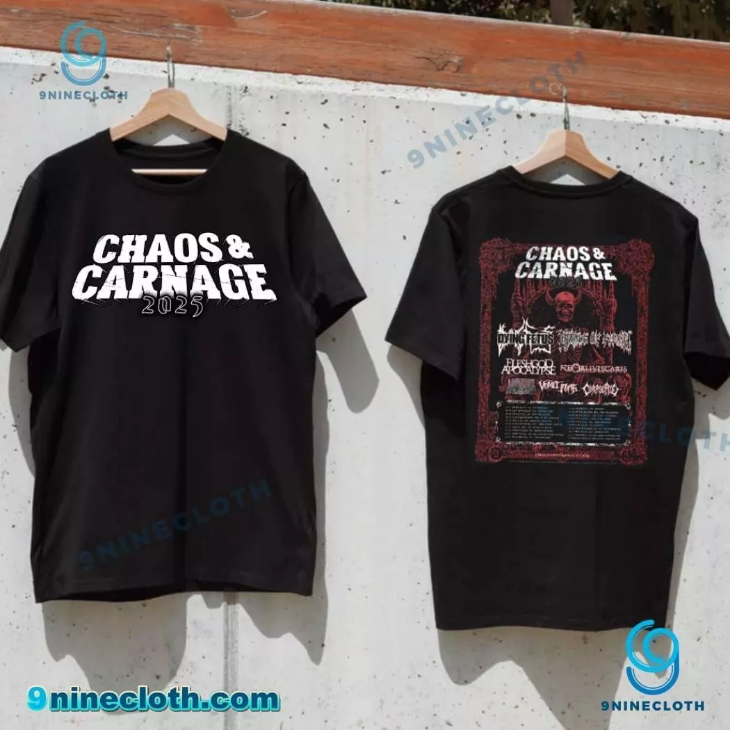 Chaos And Carnage Tour 2025 Unisex T-shirt For Men Women S-5xl