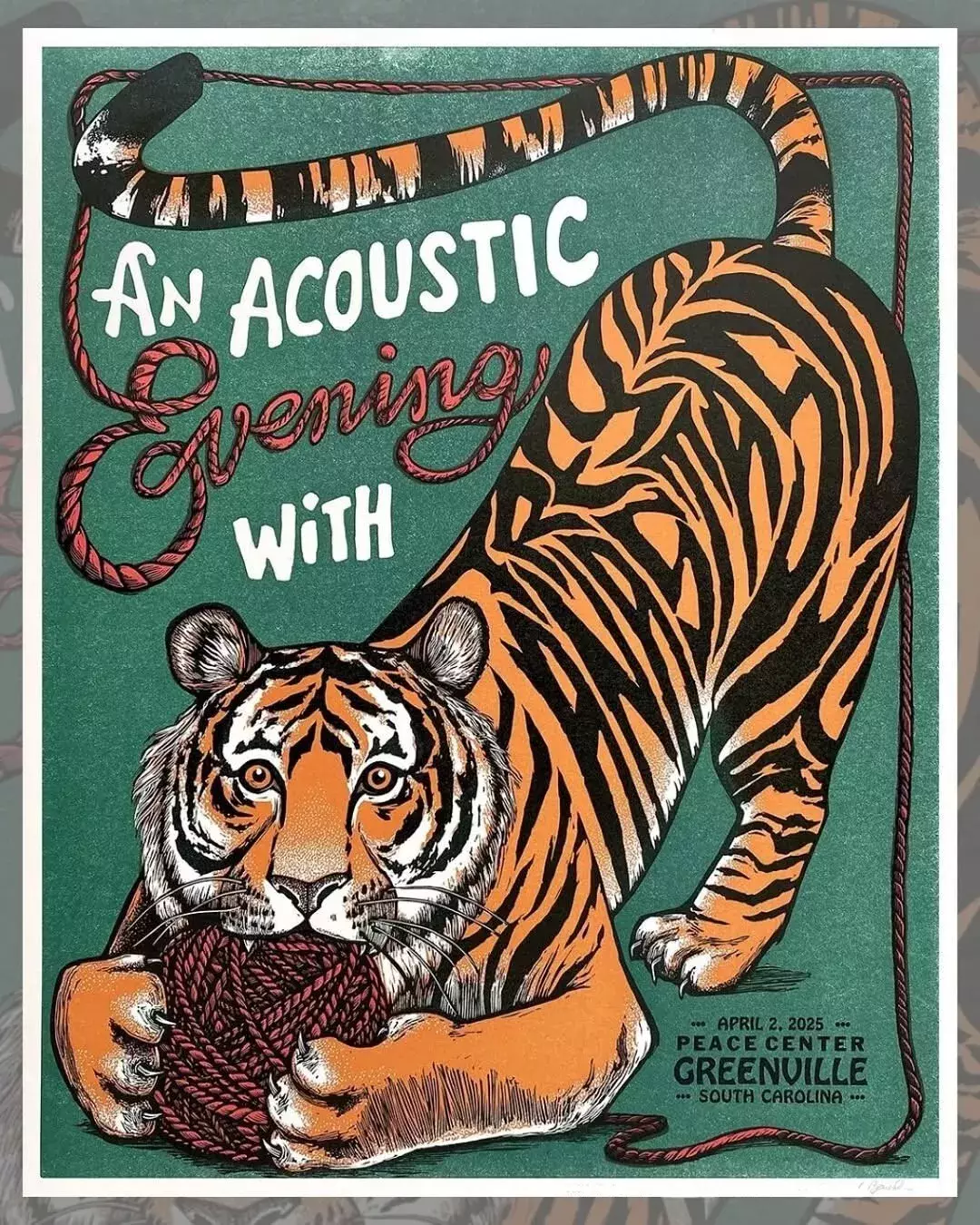 April 2, 2025 Tour Trey Anastasio In Greenville, Sc - Poster