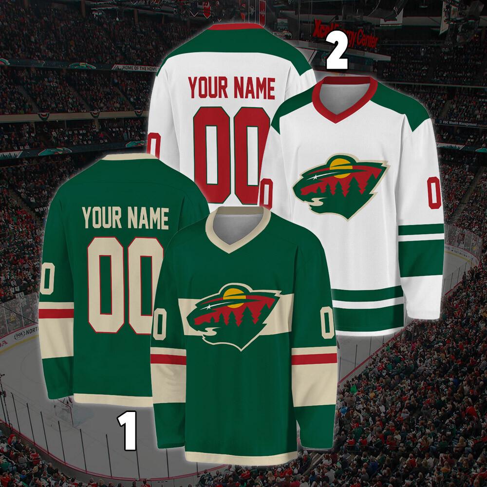 Personalized Minnesota Wild Hockey Jersey, Jersey For Men With Your Team Name