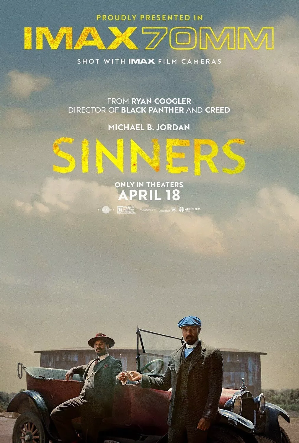 Sinners 2025 Movie Poster Wall Art  Michael B. Jordan