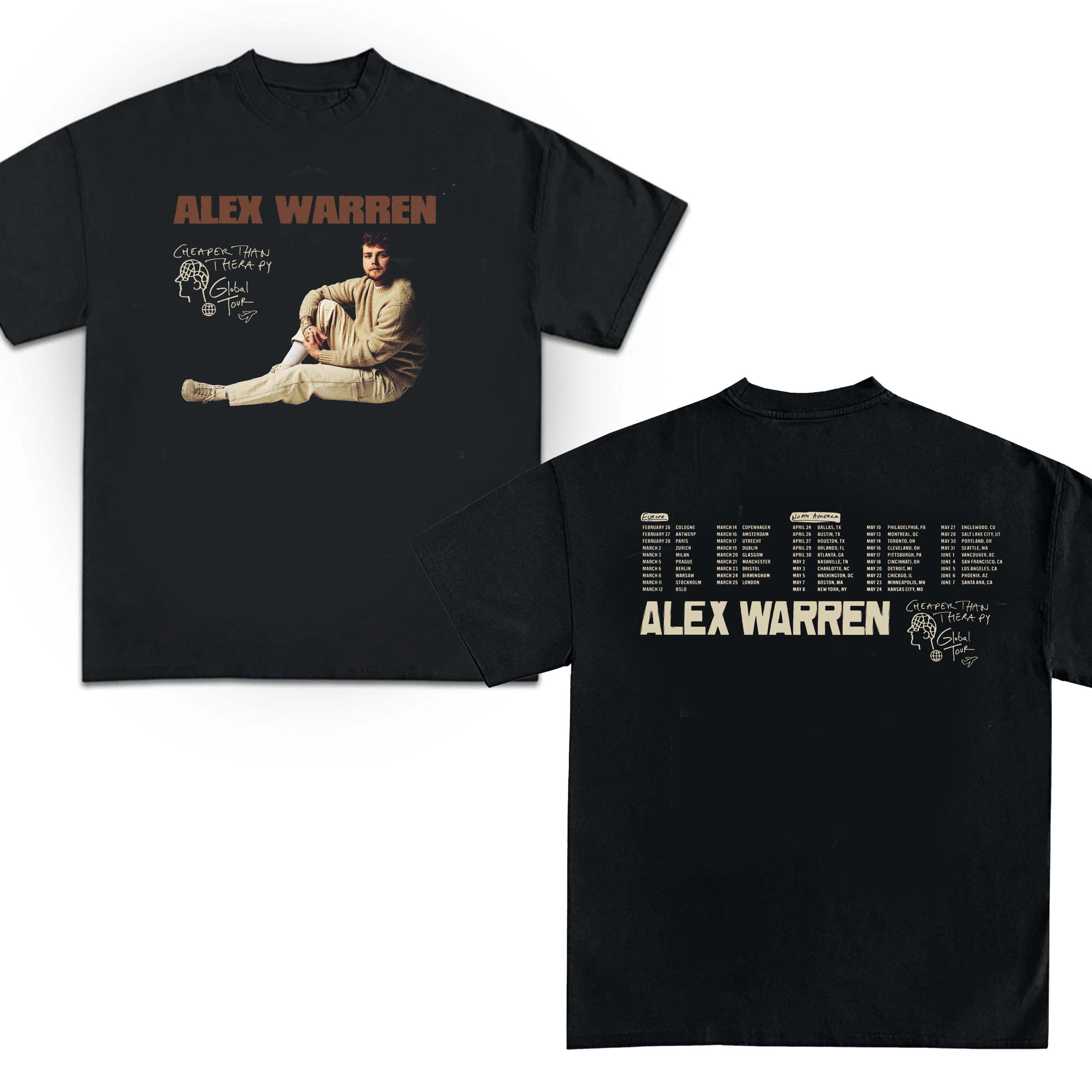 Alex Warren T Shirt, Tour Music Alex Warren Tee Alex Warren Tour Tee