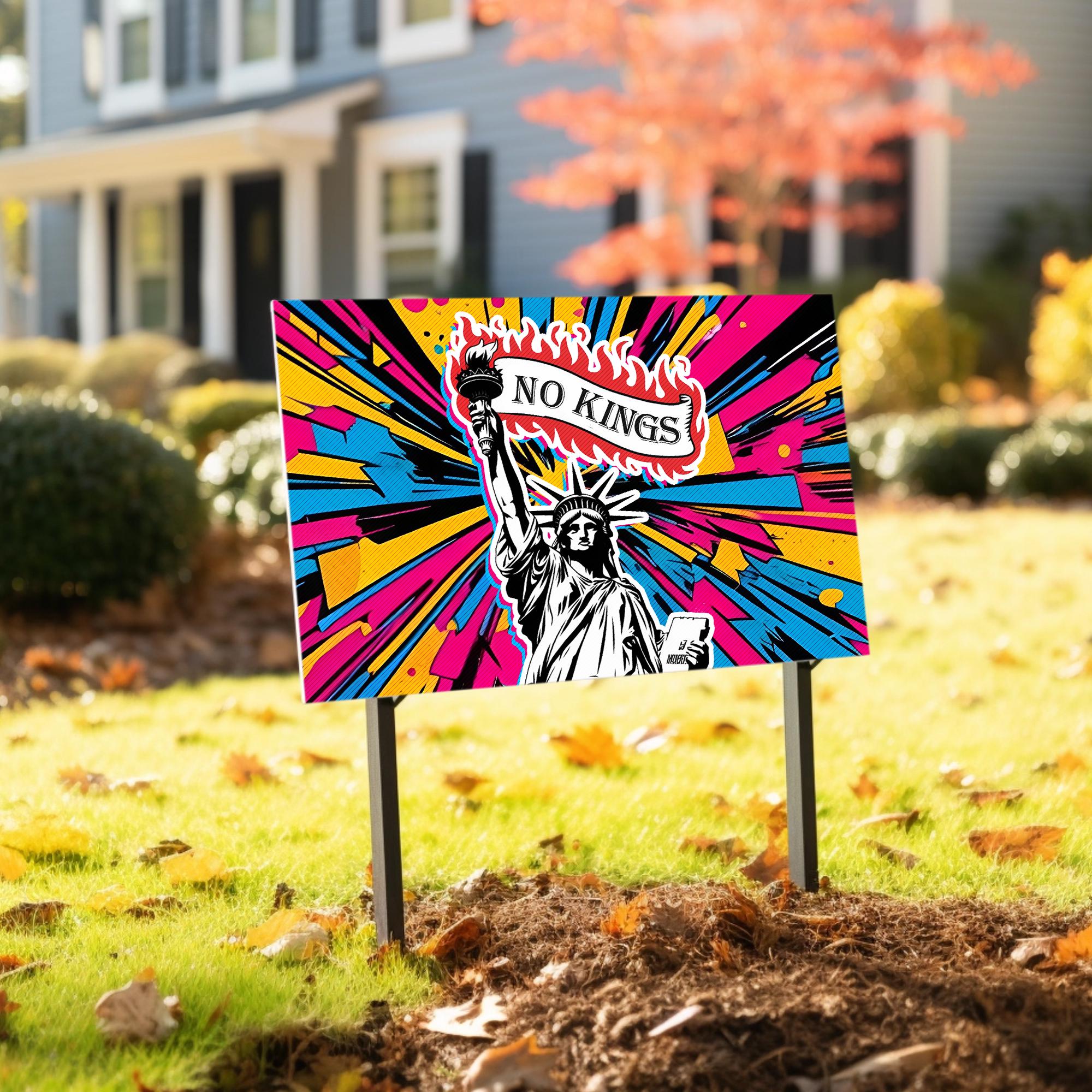 Resist Fascism Yard Sign, Anti-trump Political