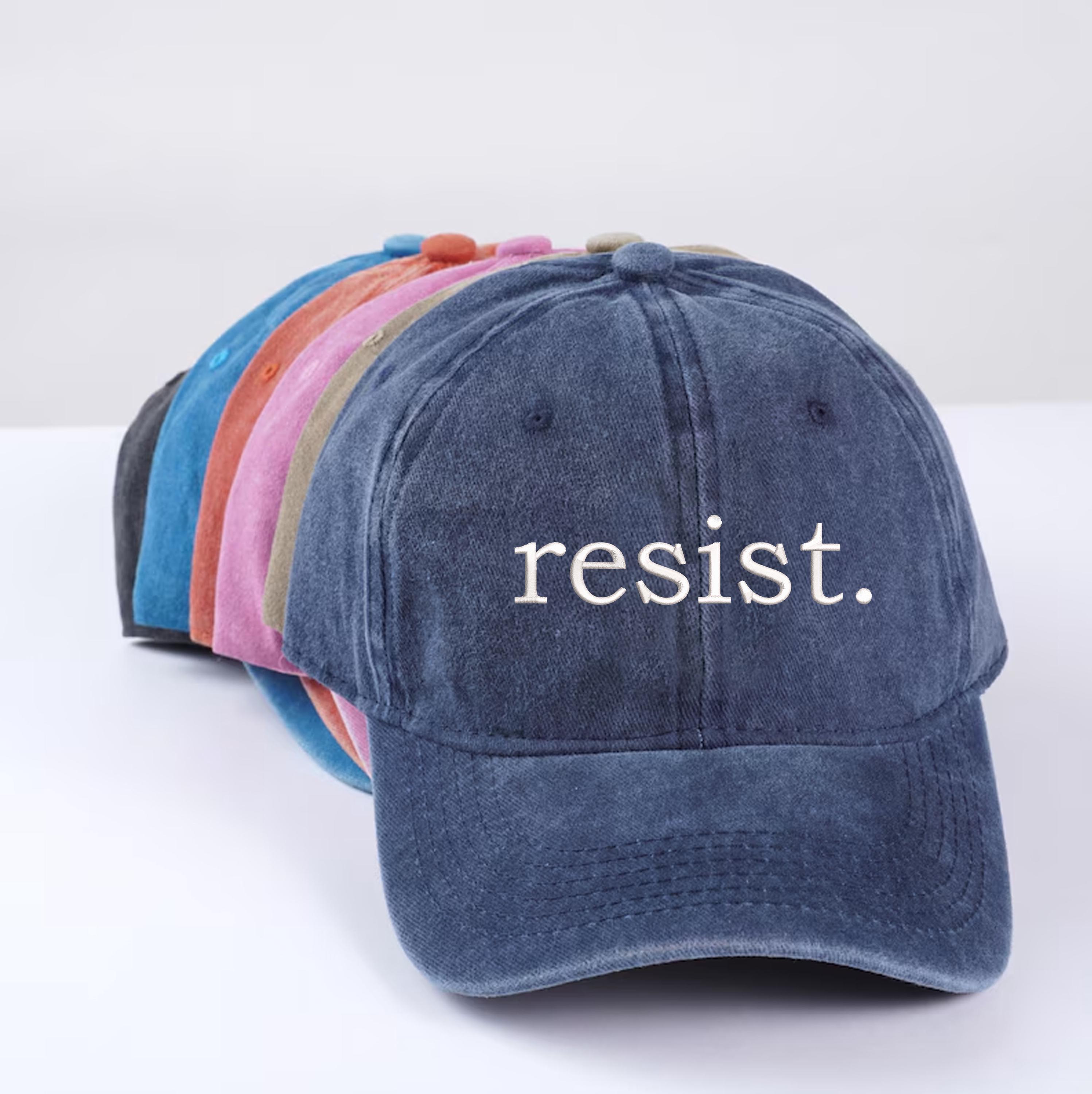 Resist Embroidered Hats , Political Protest Resist Baseball Cap