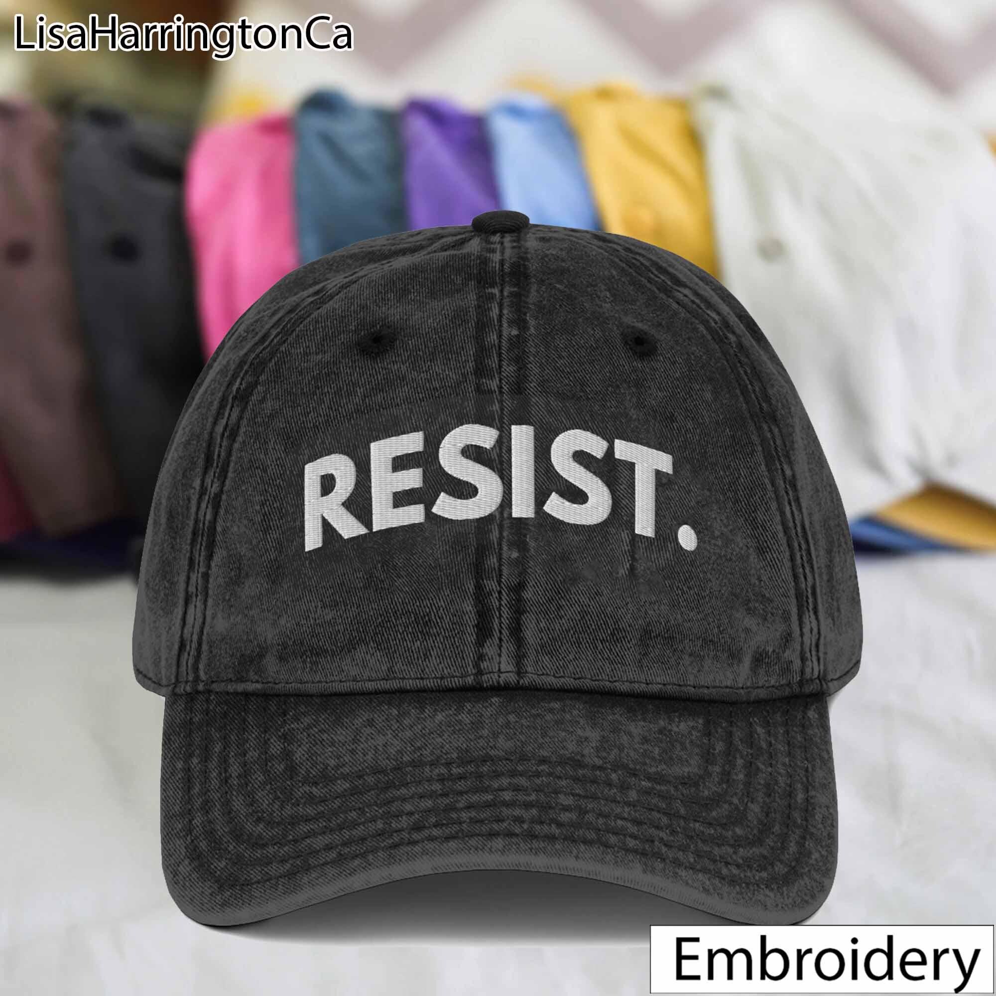 Embroidered Resist Hats Fdt Democrat Gift, Political Protest Resist Baseball Cap