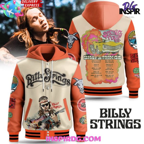 Billy Strings Spring Tour 2025 Hooded Varsity Jacket, Fan Gifts