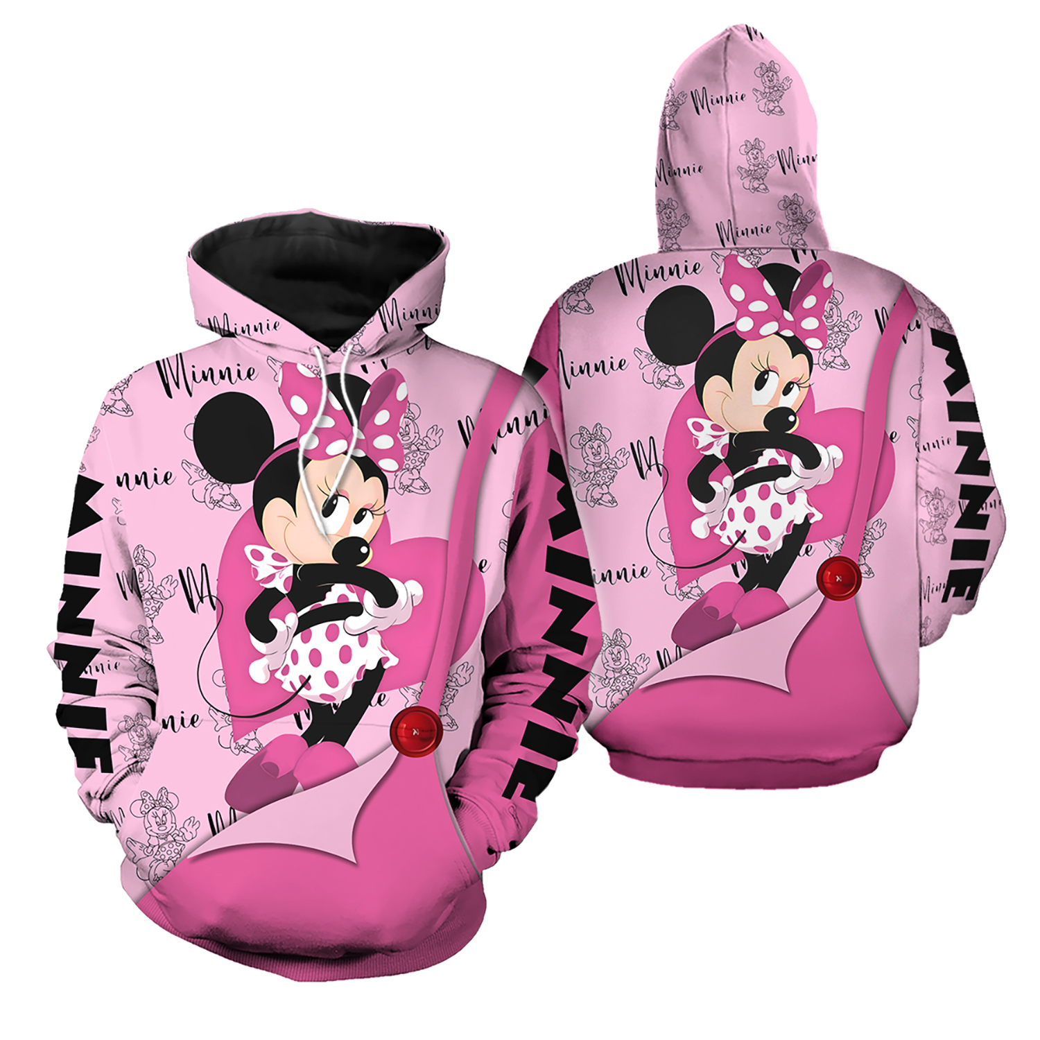Disneyyy Mouse 3d Hoodie Legging Set