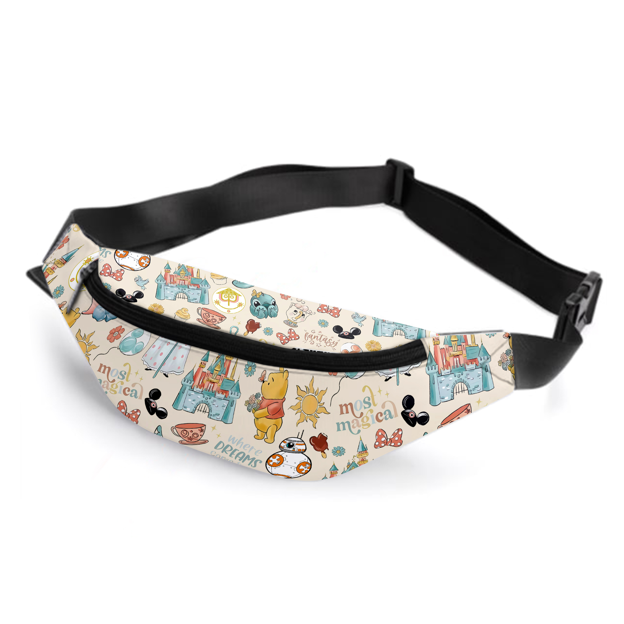 Jumbo Fanny Pack; Magical Characters, Disneyyy