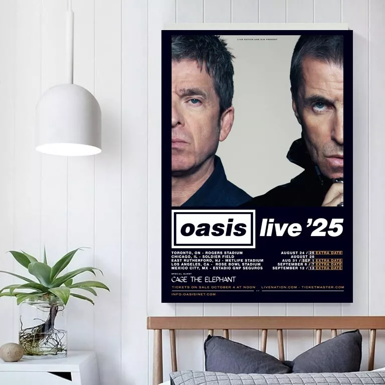 Oasis Reunion 2025 Tour Poster